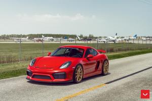 Porsche 718 Cayman GT4 on Vossen Wheels (HF-3) 2019 года